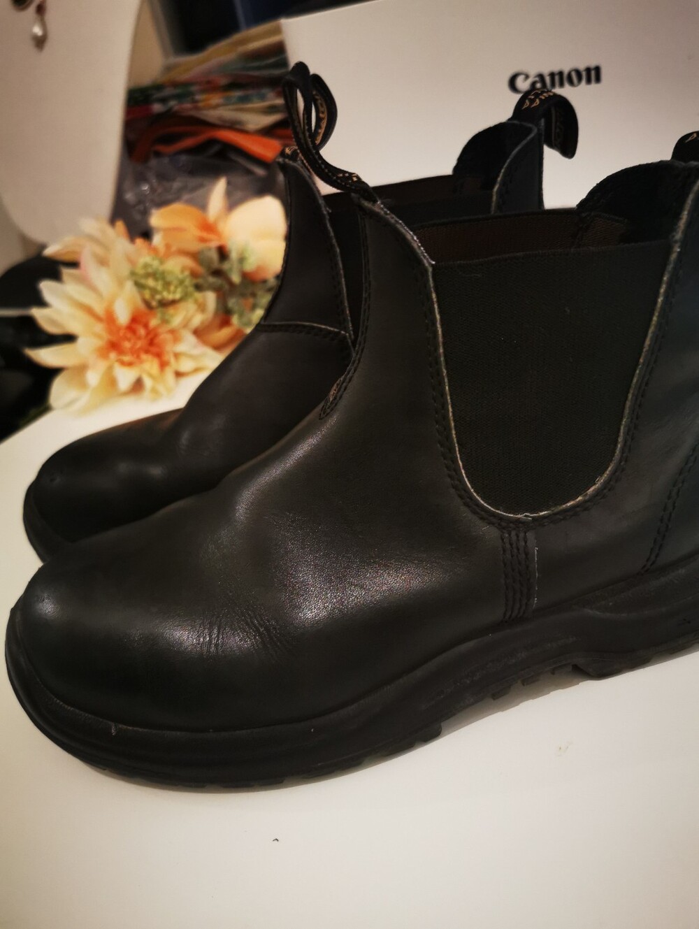 Blundstone 163 Work & Safety boots in black, featuring Steel Toe Cap CSAApproved - Picture 3 of 12